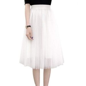 White tulle skirt